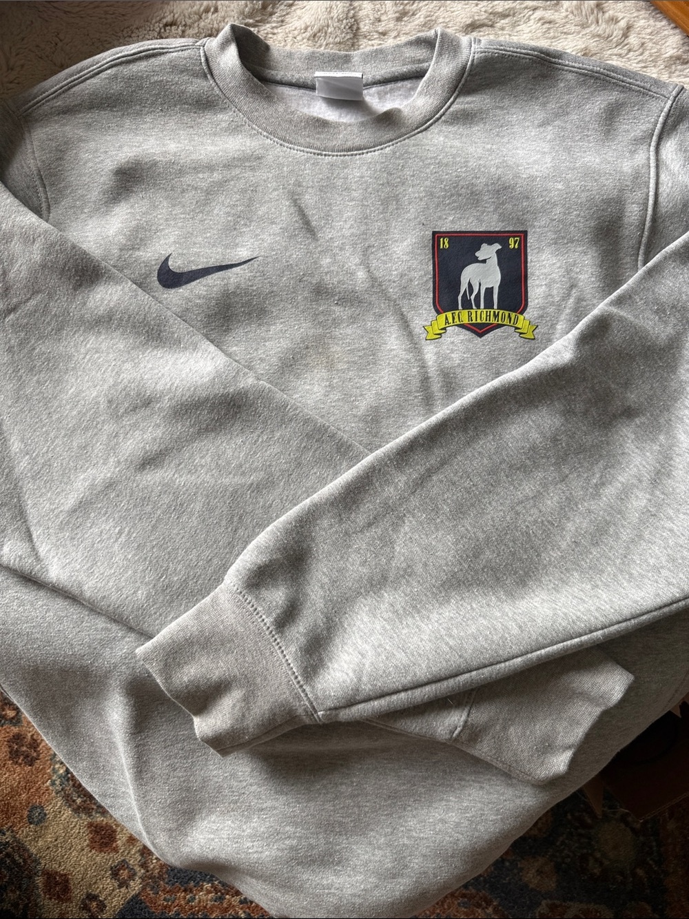 Nike Ted Lasso AFC Richmond Crew Sweater Grey Sweatshirt
